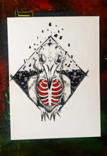 Load image into Gallery viewer, Bringer of pestilence - Alternate reality windows - Bird skull and crumbling world