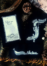 Load image into Gallery viewer, Care patches bundle - slow down - follow your fears - heal thyself - Screen printing on black fabric