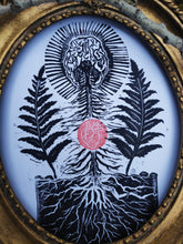 Load image into Gallery viewer, Cerebral nature print- linocut print on paper