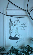 Load image into Gallery viewer, You don't owe them shit - feminist art - Print on paper