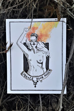 Load image into Gallery viewer, Embrace your anger - 8x10 feminist art - Print on paper
