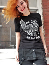 Load image into Gallery viewer, NO GODS NO MASTERS Cat T-Shirt