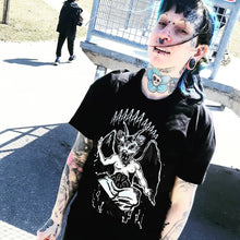 Load image into Gallery viewer, Baphomet opossum T-Shirt - Screen printed on cotton unisex t-shirt