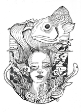 Load image into Gallery viewer, Underwater dream- dreamy sea portrait - Print on paper