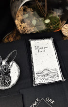 Load image into Gallery viewer, Sea storm patch-Follow your fears - Screen printing on black fabric