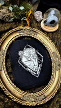 Load image into Gallery viewer, Eat the rich / feed the poor trash opossum patch - Screen printing on black fabric
