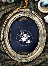 Load image into Gallery viewer, Punk drummer trash opossum patch  - Screen printing on black fabric