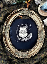 Load image into Gallery viewer, Sad but rad trash racoon patch  - Screen printing on black fabric