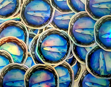 Load image into Gallery viewer, Holographic blue shark sticker -Weatherproof vinyl sticker