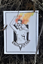 Load image into Gallery viewer, Embrace your anger - 8x10 feminist art - Print on paper
