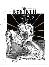Load image into Gallery viewer, REBIRTH - linocut print on paper

