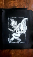 Load image into Gallery viewer, Skanking skunk ska-punk patch -  Screen printing on black fabric

