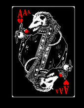 Load image into Gallery viewer, Oposs&#39; of heart playing card mini print -  5×7 print on cardboard paper
